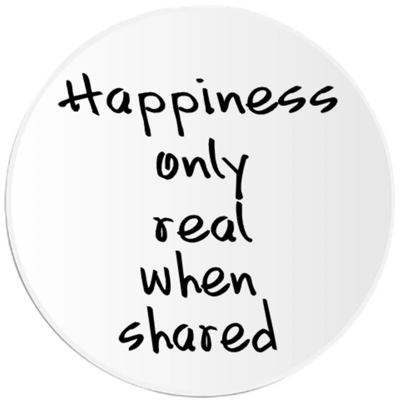 Happiness: only real when shared