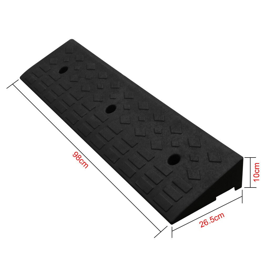 1 Pack Loading Rubber Curb Ramp Rubber Driveway Ramps Heavy Duty Weight