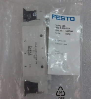 Fst  VUVG-L14-B52-T-G18-1P3 VUVGL14B52TG181P3 566500 Festo solenoid valve NEW
