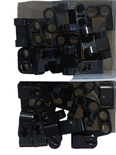 LEGO NEW 3x3x2 Black Cone with Axle Hole (5x) 4500978 Brick 6233