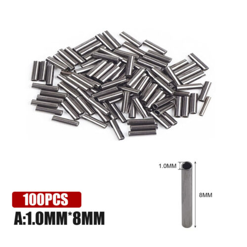 Single Barrel Crimping Sleeves Fishing Wire Line Copper Tube Connector 1.0-2.2mm - Picture 11 of 17