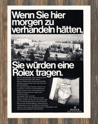 Rolex Datejust - Reklame Werbeanzeige Original-Werbung 1967
