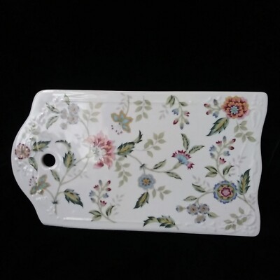Andrea By Sadek Buckingham Floral Cheese Cracker Board Porcelain Plate