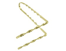 GENUINE FLAT TWISTED 26 STEEL SISSY 90/DEGREES BAR IN CHROME, MOUNTS ON FRAME.