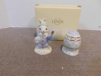 Lenox Occasions Easter Bunny and Egg Salt & Pepper Set NIB