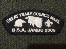 Mint 2005 JSP Great Trails Council Massachusetts Black Border