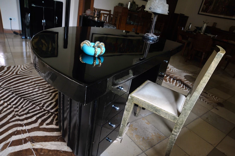 Escritorio art deco francés original años 30 Foto 3 de 4