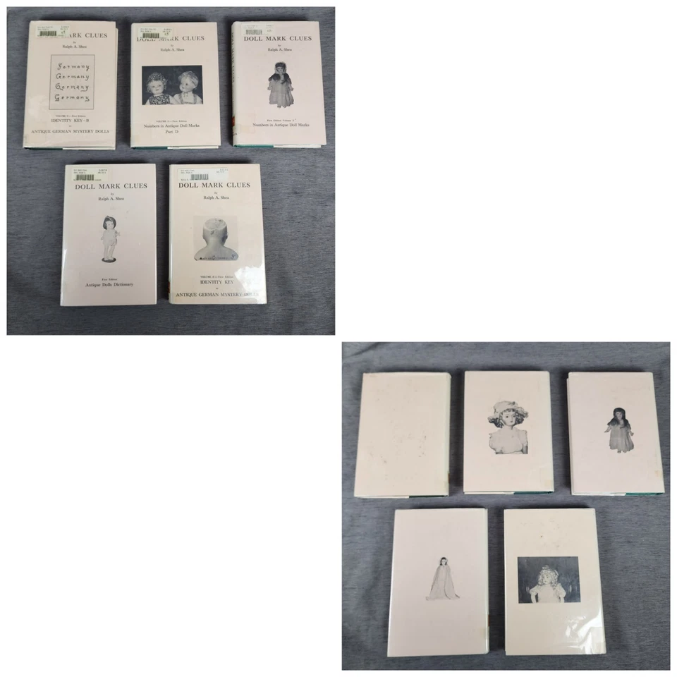 Antique Mystery Doll Mark Clues 9 Volume Set Hardcover Book Let Set Ralph Shea - Image 3 of 4