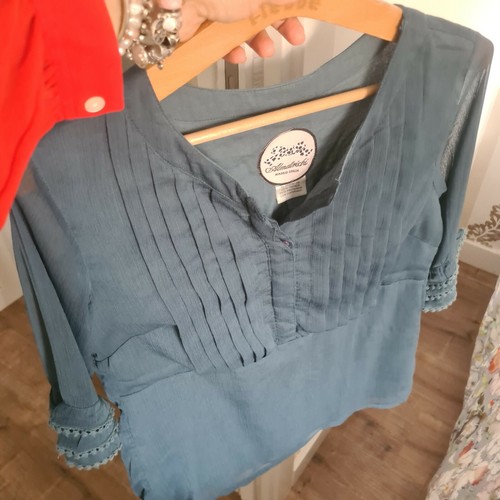 blusa verde original 40 L Bluse camiccia | eBay