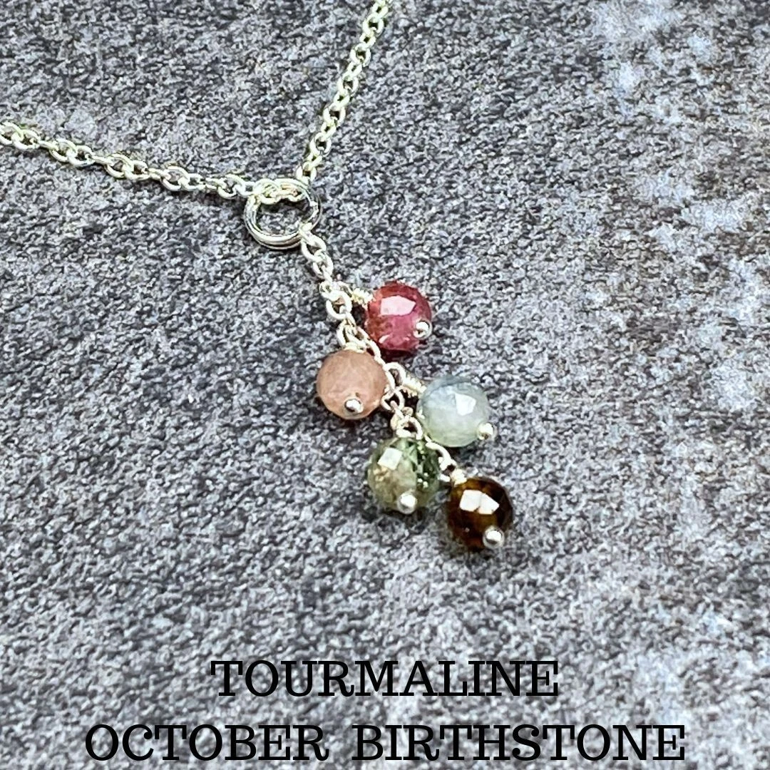 Silver store tourmaline necklace