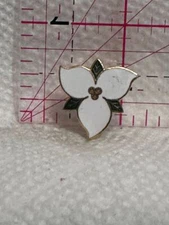Ontario Trillium Flower  Lapel Pin