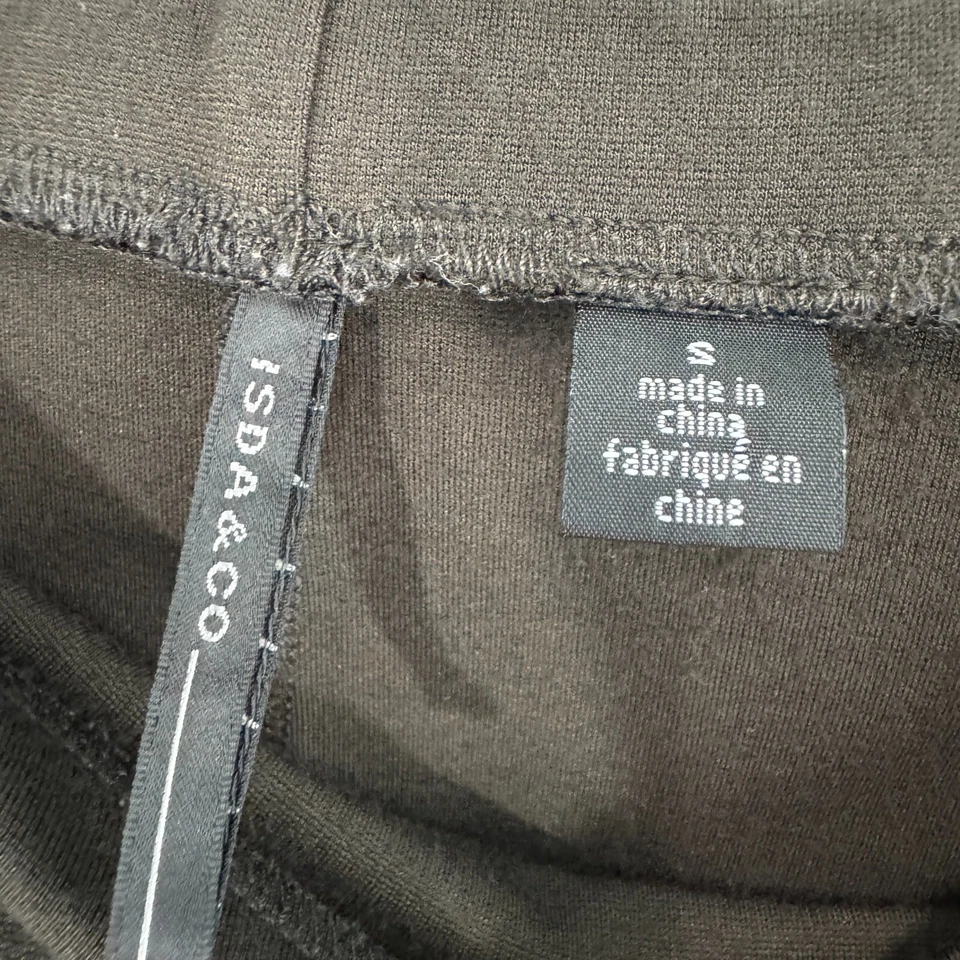 Isda & Co Mujer Talla Pequeña Marrón Oscuro Algodón Elastizado Tirar On Volantes Falda Foto 2 de 4