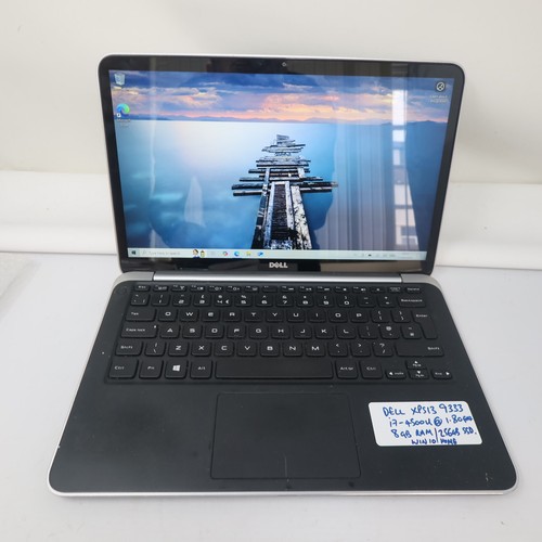 Dell XPS 13 9333 Laptop I7-4500U 8GB RAM 256GB SSD WINDOWS 10 ohne Ladegerät