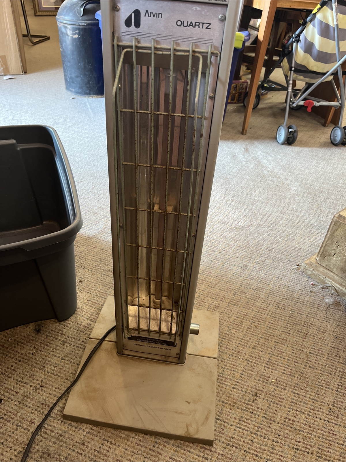 Vintage Arvin quartz tower 1500watt radiant heater. Tested Works. AD | eBay