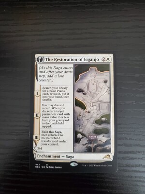 MTG Kamigawa: Neon Dynasty - The Restoration of Eiganjo (442) - Extended Art