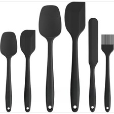 6 pack Kitchen Spatula Silicone Utensils Heat Resistant Rubber for Baking Cook