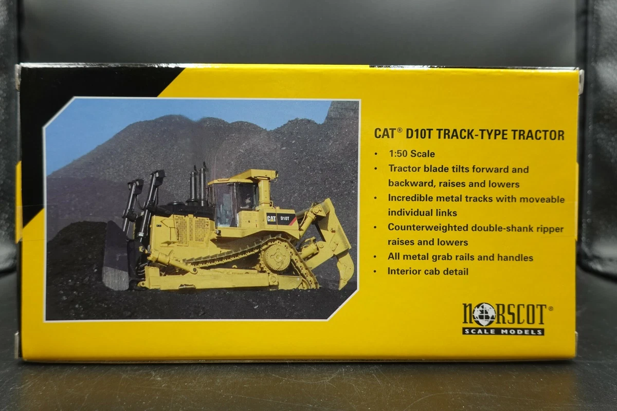 1/50 CAT D10T Track Type Diecast Tractor by Norscot NIB