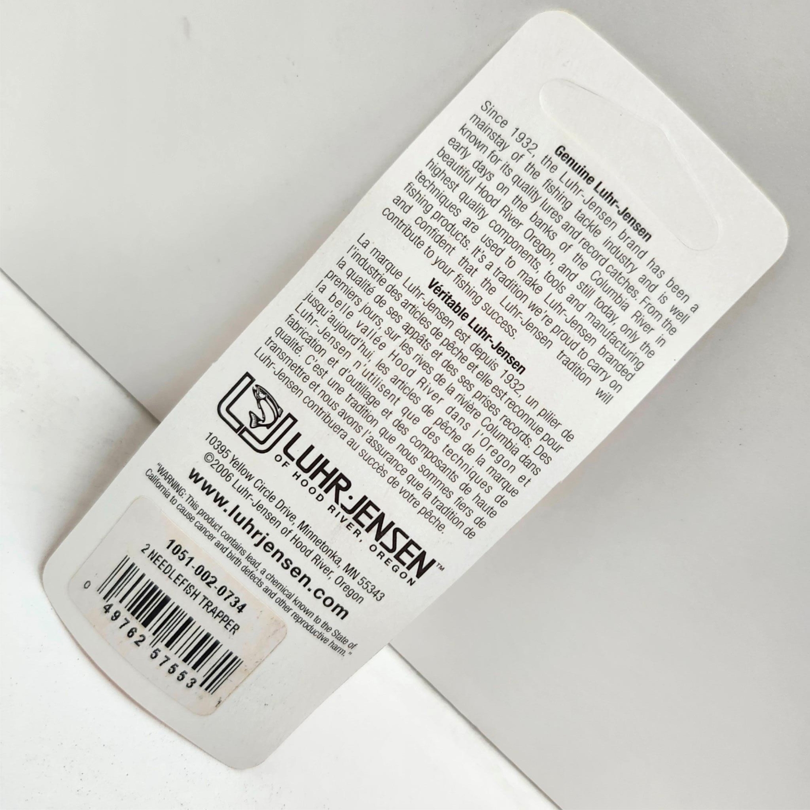 Luhr Jensen Needlefish Fishing Lure Trapper Size 2 1051-002-0734