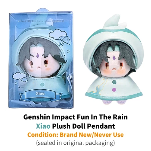 Genshin Impact Official miHoYo Fun In The Rain Plush Doll Pendant XIAO Gift