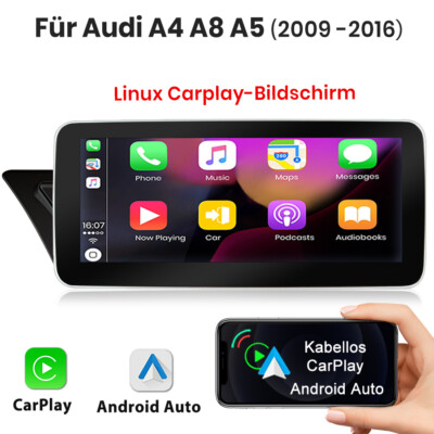 8.8'' Android Autoradio CarPlay GPS Navi 8-Kern für Audi A4 A5 2009-2017 Linux