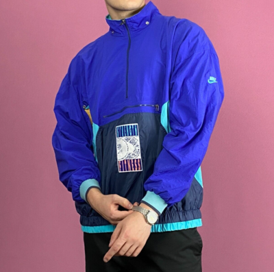 80s Nike Strength Fitness Vintage Men's Windbreaker Jacket