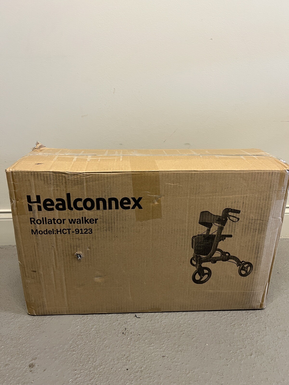 Healconnex Rollator Walker Folding Walker w/ Seat Model HCT9123