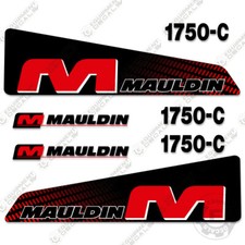Fits Mauldin 1750C Decal Kit Asphalt Paver Equipment Decals - 7 YEAR VINYL