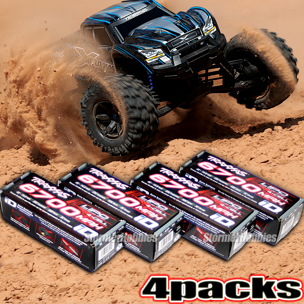 Batería Lipo Traxxas 2890X 14.8V 4S 6700mAh 25C - Para Coches RC Eléctricos - Lista Para Usar