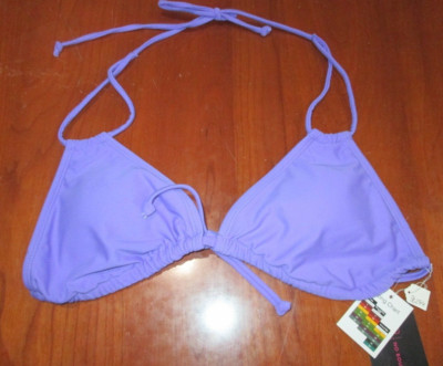 NWT NOBO Purple Spaghetti Strap Bikini Top Juniors Size L 11-13 Padded 30284
