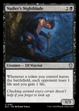 Nadier's Nightblade 0184 Non Foil Uncommon Bloomburrow Commander MTG Near Mint