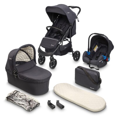BabyGo Style 3in1 Buggy Sportwagen black TOP