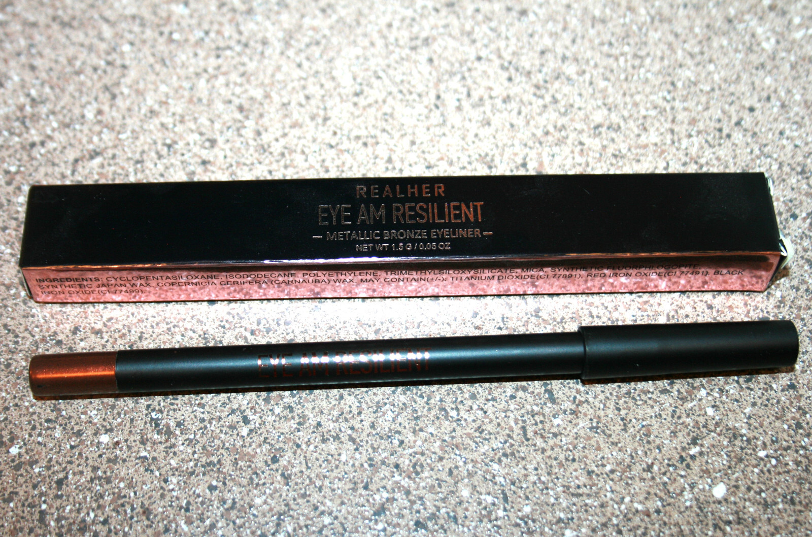 REALHER Beauty Eye Am Resilient Eyeliner Metallic Bronze 0.05oz FULL