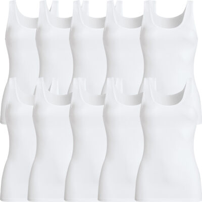 Con-ta Damen-Unterhemd 10er-Pack Feinripp