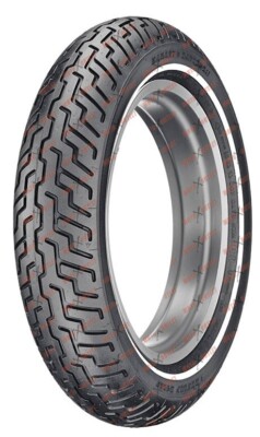 DUNLOP MT90B16 ホワイトウォールタイヤ Dunlop D402 MT90B16 Slim White Wall Front Motorcycle Tire