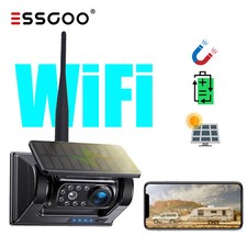 Wifi Solarbetriebene Magnetische Wireless Rückfahrkamera 12-24V Für Android IOS