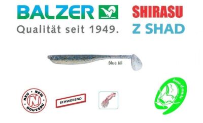 Balzer Shirasu Z-Shad 6,5/9,5/12,5 cm Shad Gummifisch Hecht Zander Barsch Bait