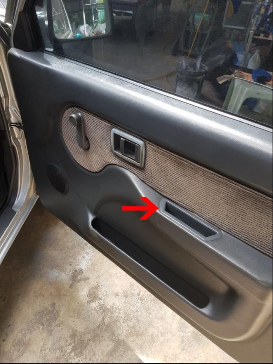 Interior Door Handle Box Pull Cup Grey Pair Fit Nissan Datsun D21 8997