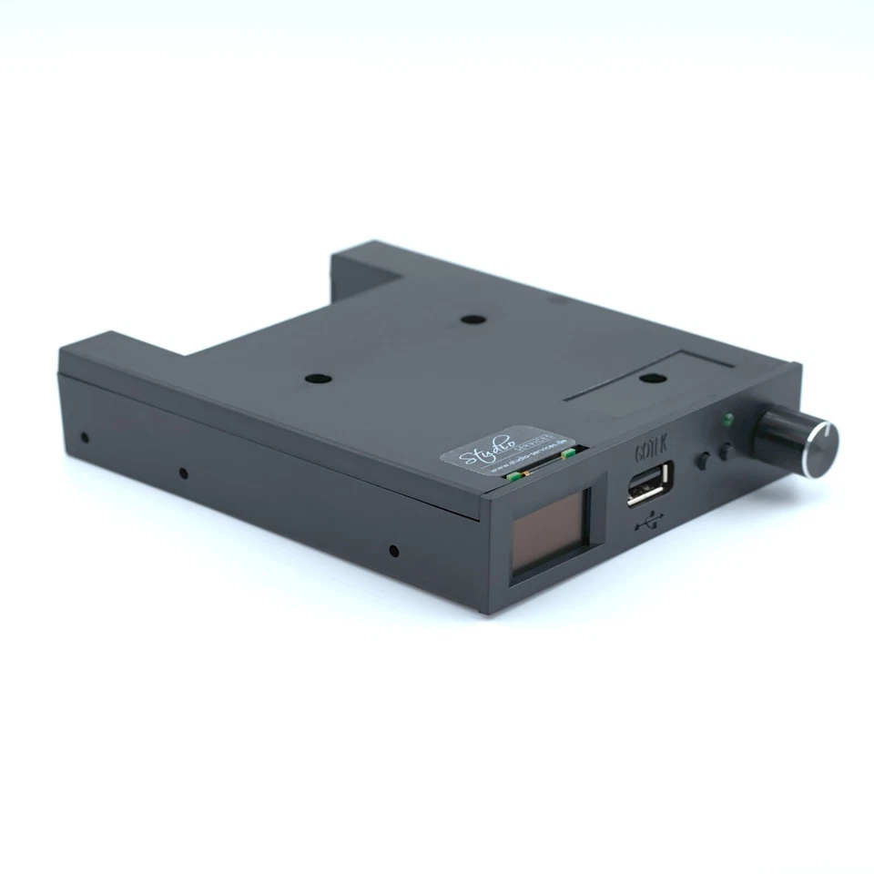 Gotek FlashFloppy LARGE OLED codificatore rotativo AMIGA ATARI AKAI EMU ROLAND nero - Immagine 2 di 4