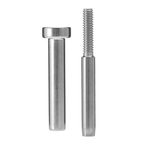 1/8" Cable Railing - Stainless Steel Invisible Receiver Swage Stud End Fitting - Picture 3 of 4