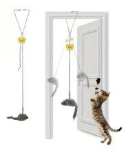 NEW-1pc Adjustable Hanging Cat Toy - Interactive Teaser for Playful Fun US STOCK