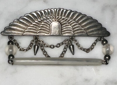 VTG AJC Brooch Pin Silver Tone Dangling Articulated A.J.C Brooch Pin | eBay