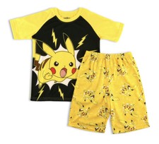 Pokemon Boys Short Sleeve Pajamas Set, 2-Pieces MED 8 NWT