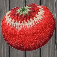 Mini Tomato Embroidered Patch — Iron On