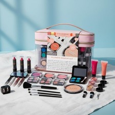 FAO Schwarz 33pc Ultimate Makeup Artist Kit Girls Cosmetic Case New