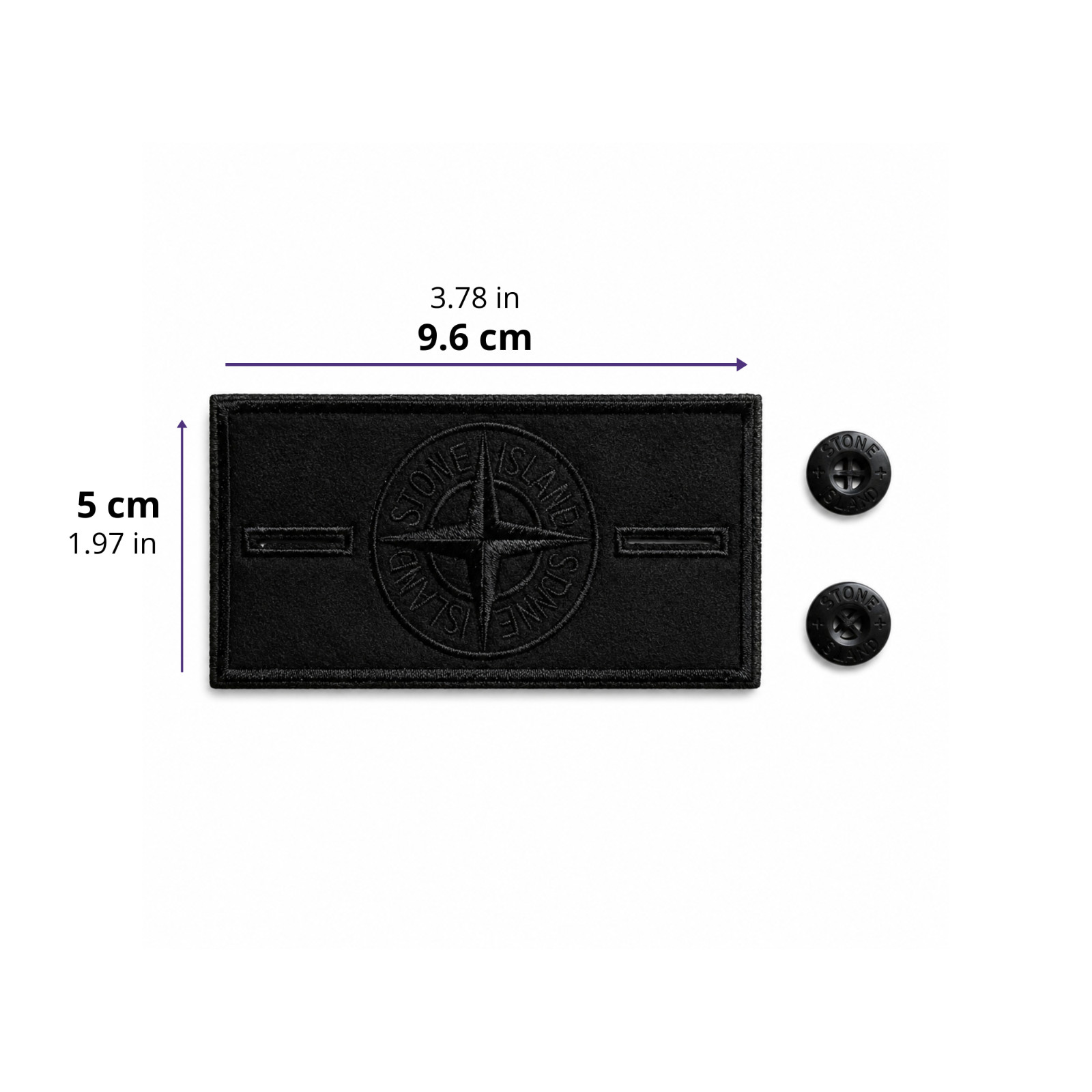 Stone Island Embroidered Badge Patch Buttons Replacement Arm Patch Iron-on Patch