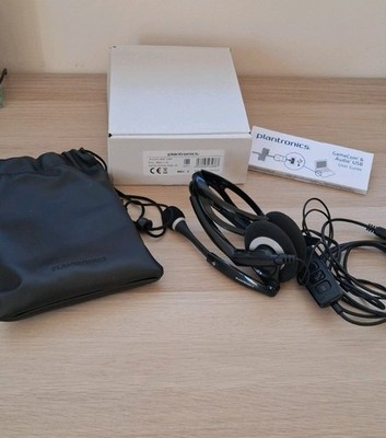 NEU UNBENUTZT - Plantronics Audio 400 DSP USB Stereo Headset mit Tasche in Box