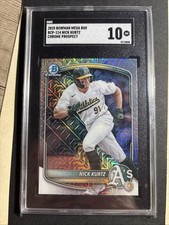 2025 Bowman Chrome Prospects Nick Kurtz #BCP-114 Mega Box RC GEM MINT