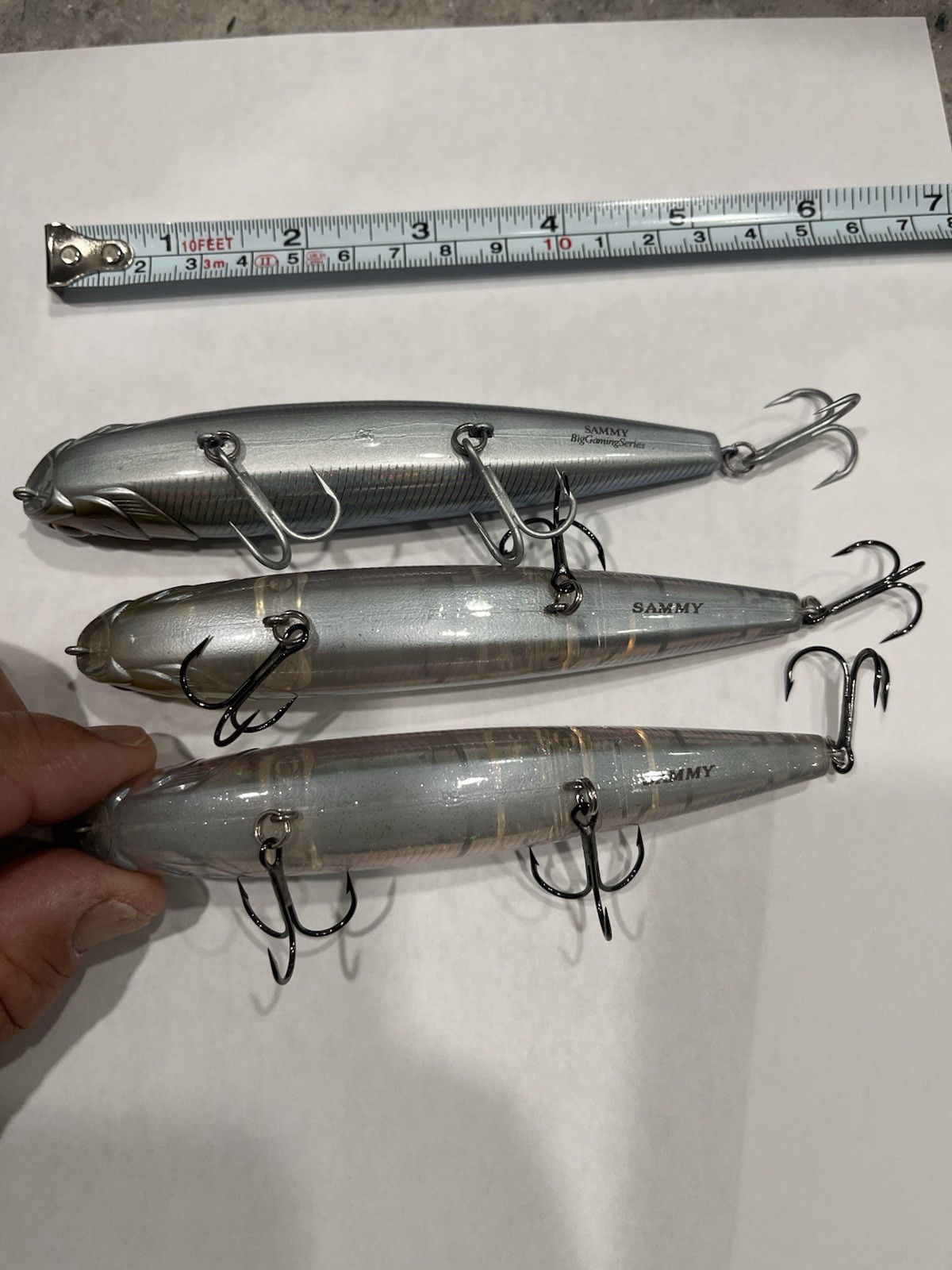 3 Lucky Craft Sammy 128 topwater Lures 5" New Condition - Image 3