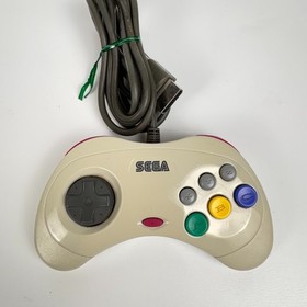 Sega Saturn HST-3200 White Console Controller Cables Tested Japan NTSC-J