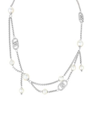 LIU JO Luxury Womens Necklace LJ2912 Stainless Steel Pearls